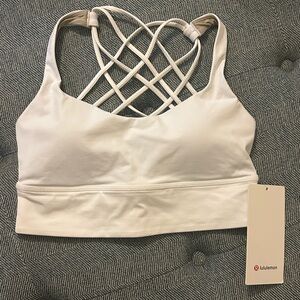 lululemon athletica white Strappy Sports Bra